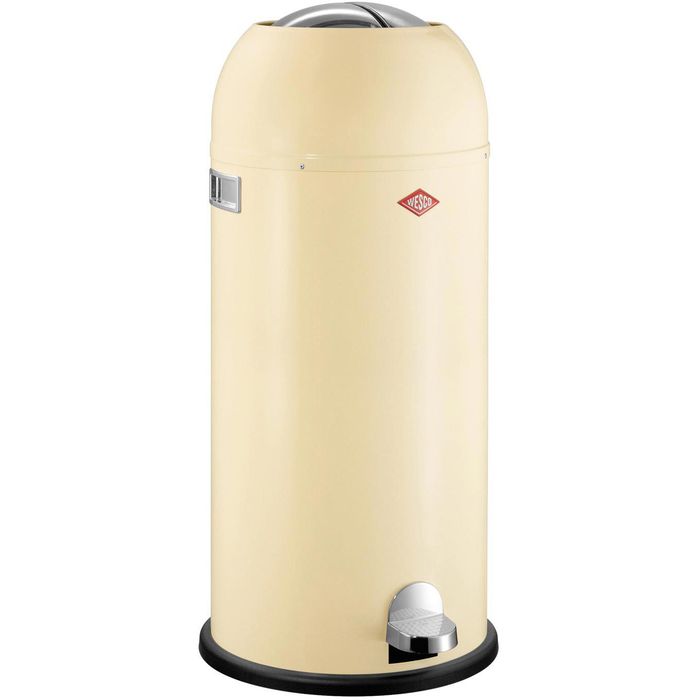 Wesco Mülleimer Kickmaster Maxi, mandel, aus Metall, 40 Liter – Böttcher AG
