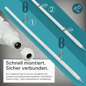 Produktbild für Feuchtraumleuchte Luxula LX200129, LED mit 24 Watt
