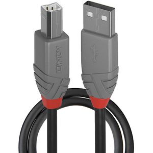 USB-Kabel Lindy 36673 Anthra Line, USB 2.0, 2 m