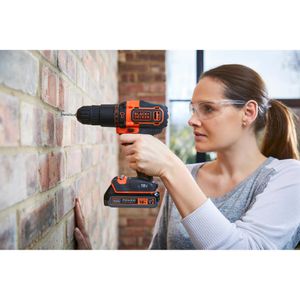 Produktbild für Akku-Schlagbohrschrauber Black+Decker BDCHD18K-QW
