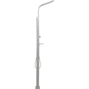 Produktbild für Gartendusche vidaXL 48199, Gebogen, Kaltwasserdusche, silber