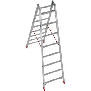 Produktbild für Stehleiter Euroline Nr. 305, 3051108, beidseitig begehbar