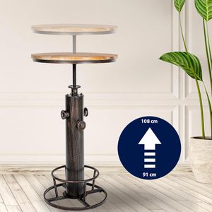 Produktbild für Stehtisch CLP Ruhr 202002835, kiefer, Ø 54 cm