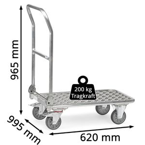 Produktbild für Transportwagen Fetra 1134, aus Aluminium