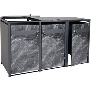 Mülltonnenbox Mendler HWC-J82, Metall