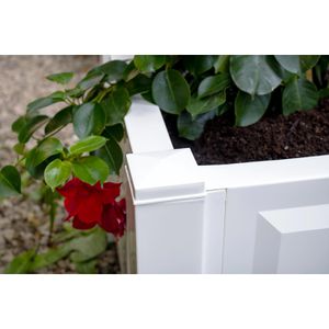 Produktbild für Pflanzkasten KHW Czardas 38001 weiß