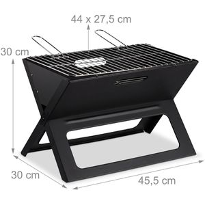Produktbild für Holzkohlegrill Relaxdays 10026545, Klappgrill