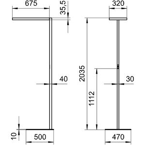 Produktbild für Stehlampe Waldmann Lavigo, LED, schwarz, 203,5 cm