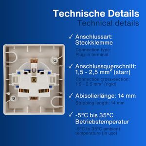 Produktbild für Steckdose REV-Ritter AquaForm, IP44, Aufputz
