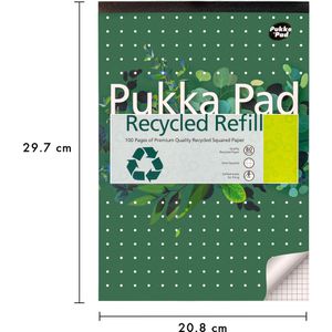 Produktbild für Briefblock Pukka-Pad RCREF50SQ, Recycling, A4