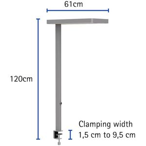 Produktbild für Schreibtischlampe Maul Mauljaval, silber, LED, dimmbar