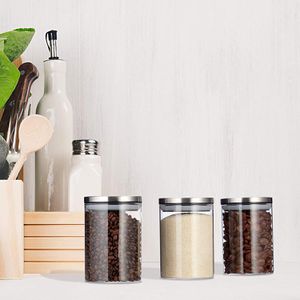 Produktbild für Vorratsglas Relaxdays 10027997 mit Edelstahldeckel