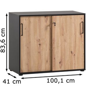 Produktbild für Schiebetürenschrank Möbelpartner Aino, Holz