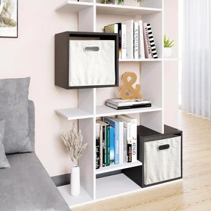 Produktbild für Bücherregal Vicco Cube, weiß / anthrazit
