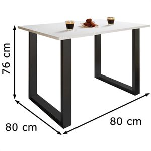 Produktbild für Esstisch VCM Xona U, 916845, weiß