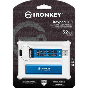 Produktbild für USB-Stick Kingston IronKey Keypad 200, 32 GB