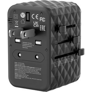 Produktbild für Reiseadapter Verbatim UTA-5 Universal, GaN, 65W