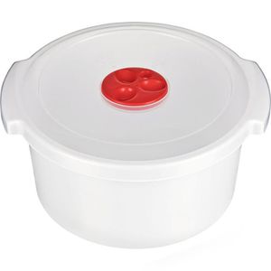 Produktbild für Mikrowellengeschirr Kigima Koch-Topf, weiß, aus Kunststoff