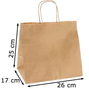Produktbild für Papiertüten Papstar 88845, braun