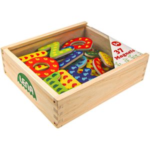Lernspielzeug Lena 65823, Holz Magnet Buchstaben