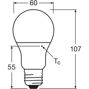 Produktbild für LED-Lampe OSRAM Star Classic A, E27