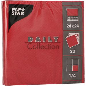 Servietten Papstar Daily Collection, bordeaux