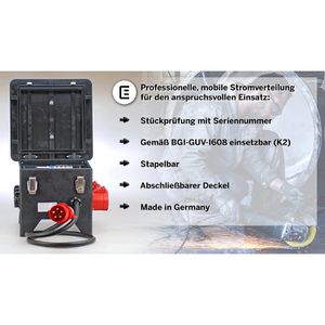 Produktbild für CEE-Stromverteiler Ehmann 0520x0002002, mobil, für außen