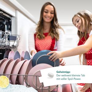 Produktbild für Spülmaschinentabs HAKA Mini Power Tabs, Zitrone