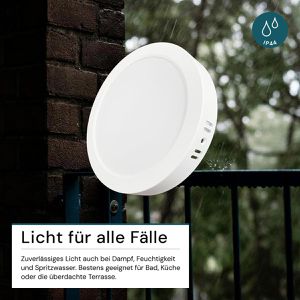 Produktbild für Deckenleuchte Luxula LX300270, weiß, LED