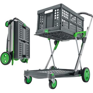 Produktbild für Transportwagen CLAX Klappmobil, Green Edition, mit Klappbox
