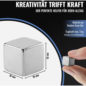 Produktbild für Magnete Poppstar 1011180, silber, Neodym Magnet