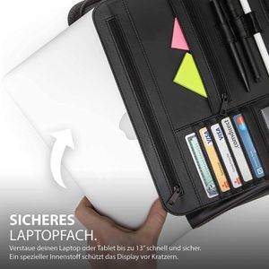 Produktbild für Schreibmappe Vebon New York, grau, Kunstleder