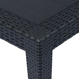 Produktbild für Gartentisch vidaXL 45605, Rattan-Optik