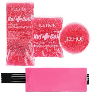 Produktbild für Kühlkompresse ICEHOF Kühlpad 3er Set, mit Hülle