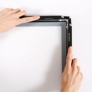 Produktbild für Klapprahmen Update-Displays HardLine, 33 mm Profil, DIN A3