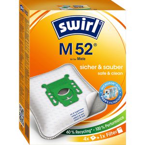 Staubsaugerbeutel Swirl M52 MicroPor Plus, mit Ersatzfilter