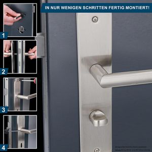 Produktbild für Drückergarnitur Alpertec Moskau Square WC