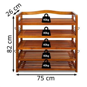 Produktbild für Schuhregal CASARIA 100698, aus Holz