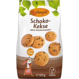 Birkengold Kekse Schoko-Kekse, mit Xylit, ohne Zuckerzusatz, 125g