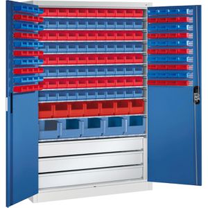 Produktbild für Magazinschrank CP-Möbel Acurado, grau / blau