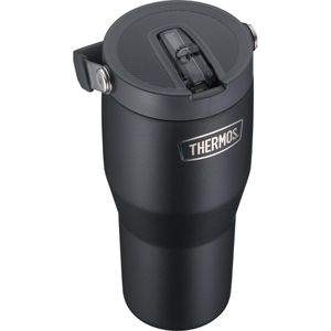 Produktbild für Thermobecher Thermos RS Flip Straw black mat, schwarz