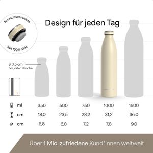 Produktbild für Trinkflasche LARS-NYSØM Ren Almond Beige