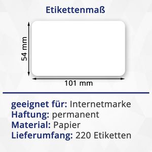 Produktbild für Dymo-Etiketten Böttcher-AG für Dymo 99014, weiß