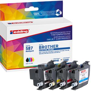 Tinte Edding EDD-587 für Brother LC-3219XLVAL