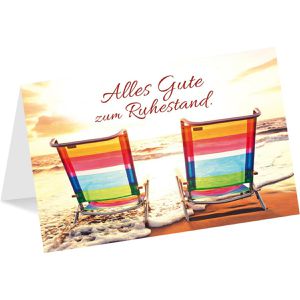Produktbild für Abschiedskarte LUMA 2241, Liegestühle, für Ruhestand
