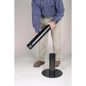 Produktbild für Aschenbecher Rubbermaid Smokers Pole, schwarz, für Outdoor