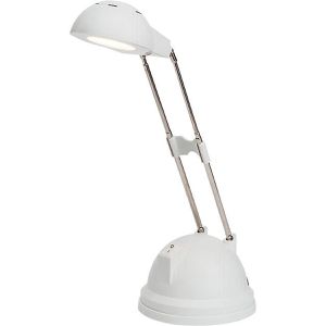 Schreibtischlampe Brilliant Katrina, weiß, LED