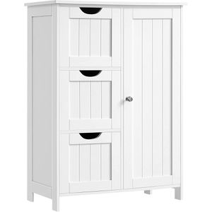 Produktbild für Badschrank Vasagle BBC49WT, mit 4 Füßen, weiß