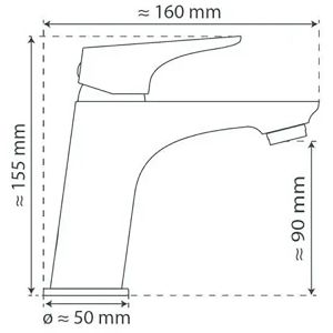 Produktbild für Waschtischarmatur Schütte Boston 33210, verchromt