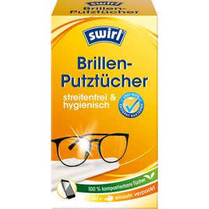 Brillenputztücher Swirl streifenfrei und hygienisch, feucht